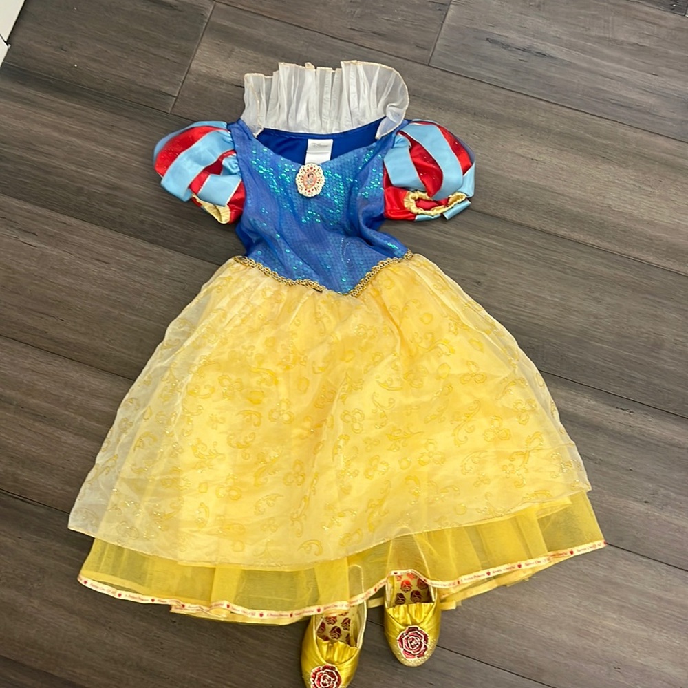Snow White dress and shoes